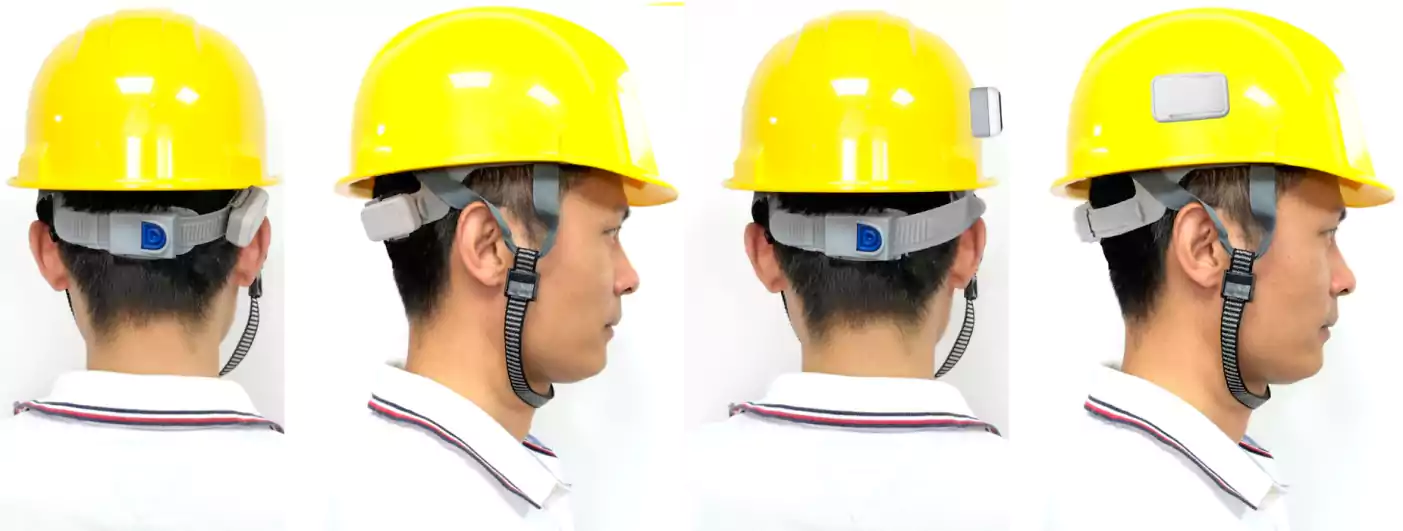 G618 Series mounted on a safety helmet and a pet collar – dual-use application shown