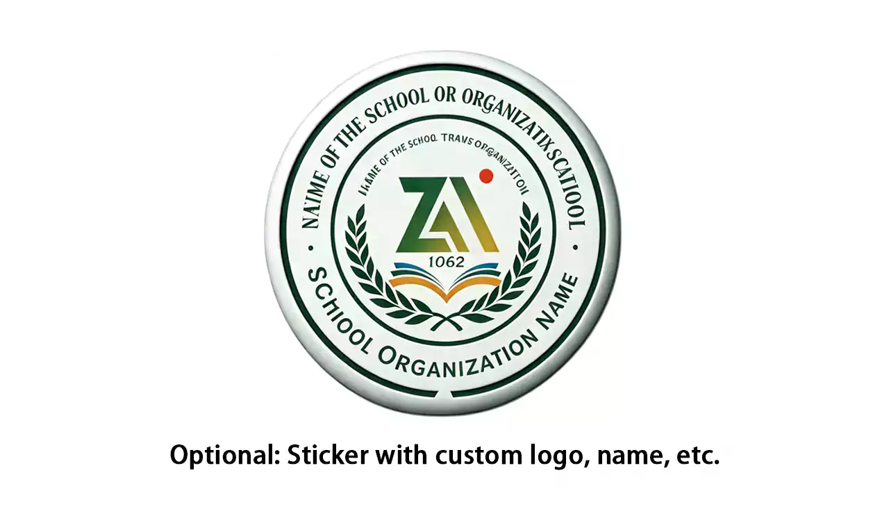 G628G badge with velcro mount for uniformed personnel