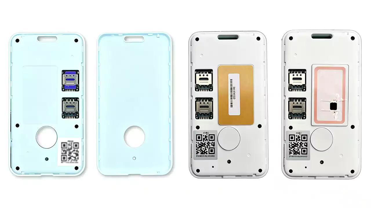 G805 series badge with optional RFID tag (NFC card) – M1 / CPU card
