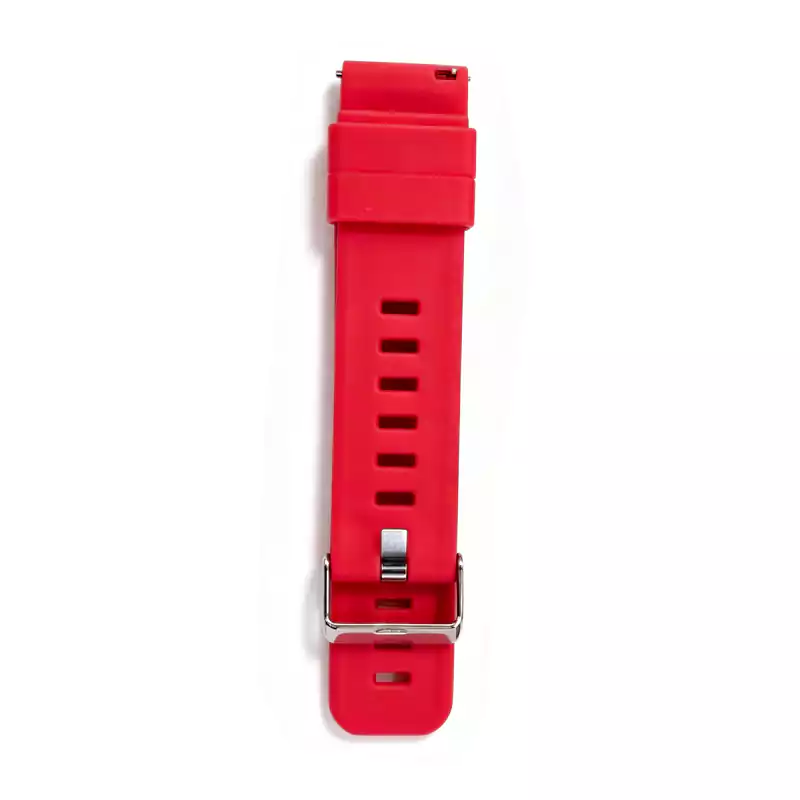 Red silicone strap – TPU silicone, 22mm quick-release, high-visibility color