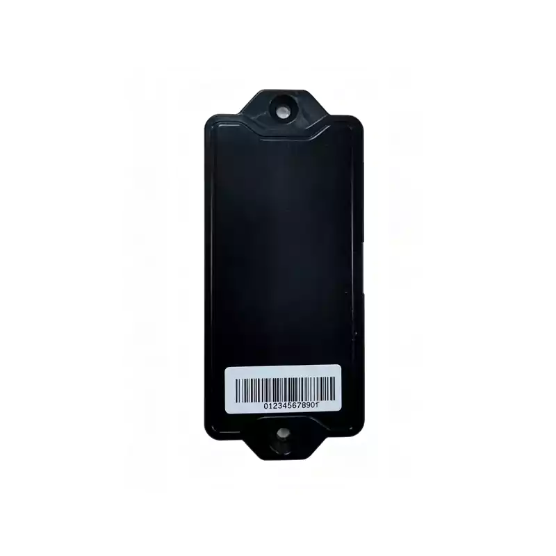 OV05 iBeacon asset tag top view, white ultra‑thin rectangular shape, 83x34mm