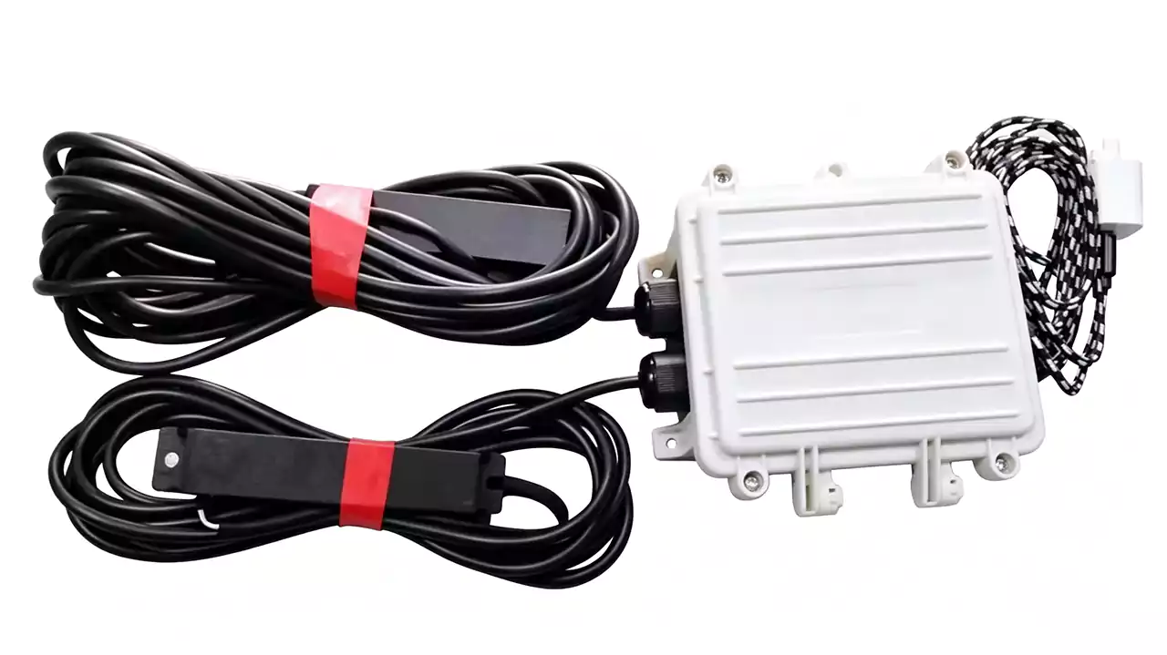 OV125 LF activator field installation photo, IP66 waterproof housing with cable glands